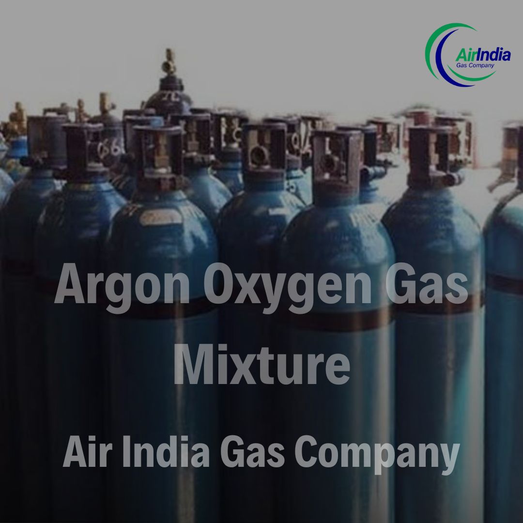 Argon-oxygen-gas-mixture cylinder